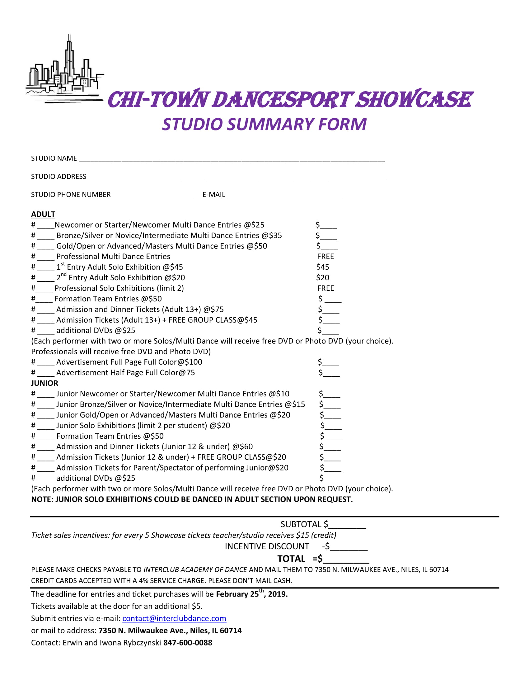 Summary Form